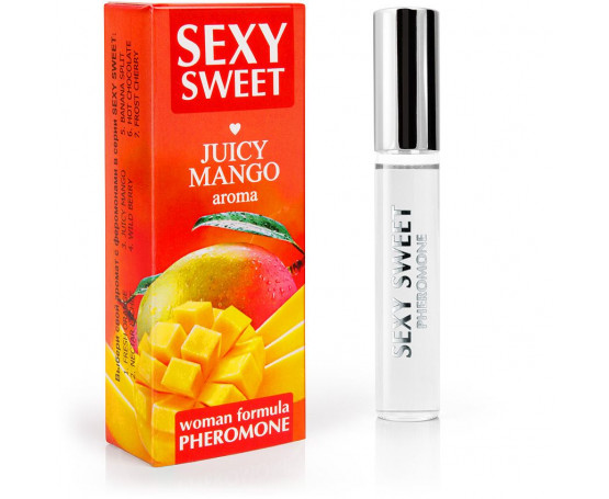 Парфюмированное средство для тела с феромонами Sexy Sweet с ароматом манго - 10 мл.