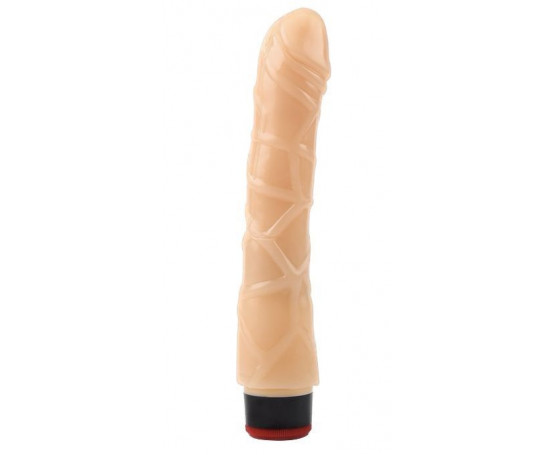 Телесный вибратор 9 Vibrating Dildo NO.2 - 22 см.