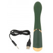 Зеленый стимулятор точки G Luxurious G-Spot Massager - 19,5 см.