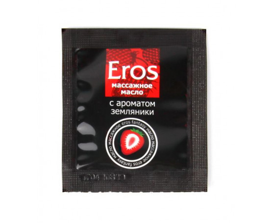Саше массажного масла с ароматом земляники Eros fantasy - 4 гр.