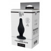 Черный анальный стимулятор DUAL DENSITY PLEASURE PLUG M - 9,3 см.