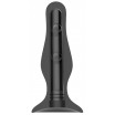 Черная анальная пробка Self Penetrating Butt Plug № 67 - 12,7 см.