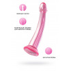 Розовый нереалистичный фаллоимитатор Jelly Dildo L - 20 см.