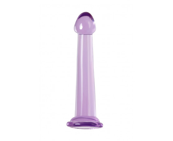 Фиолетовый фаллоимитатор Jelly Dildo M - 18 см.
