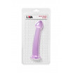 Фиолетовый фаллоимитатор Jelly Dildo M - 18 см.