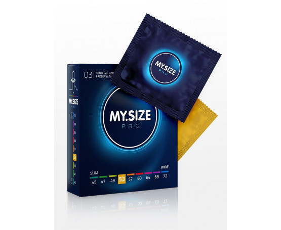 Презервативы MY.SIZE размер 53 - 3 шт.