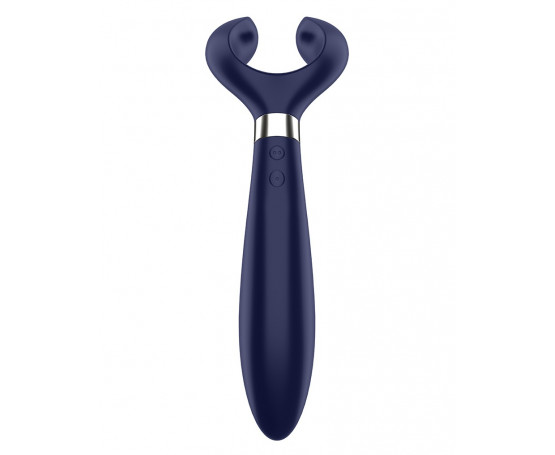 Синий вибромассажер для пар Satisfyer Endless Fun