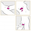 Ярко-розовый вибромассажер Couples Choice Massager