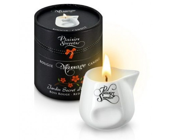 Массажная свеча с ароматом красного дерева Jardin Secret D orient Bois Roug - 80 мл.