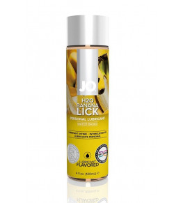 Лубрикант на водной основе с ароматом банана JO Flavored Banana Lick - 120 мл.