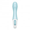 Голубой вибромассажер Air Pump Vibrator 5+ - 21 см.