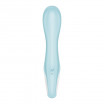 Голубой вибромассажер Air Pump Vibrator 5+ - 21 см.