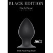 Чёрная анальная пробка Thick Anal Plug Small - 7,8 см.