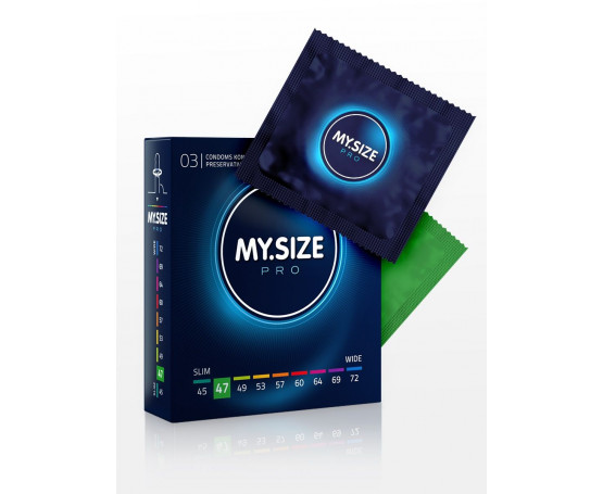 Презервативы MY.SIZE размер 47 - 3 шт.