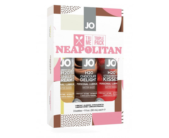 Подарочный набор из 3 вкусовых лубрикантов Neapolitan