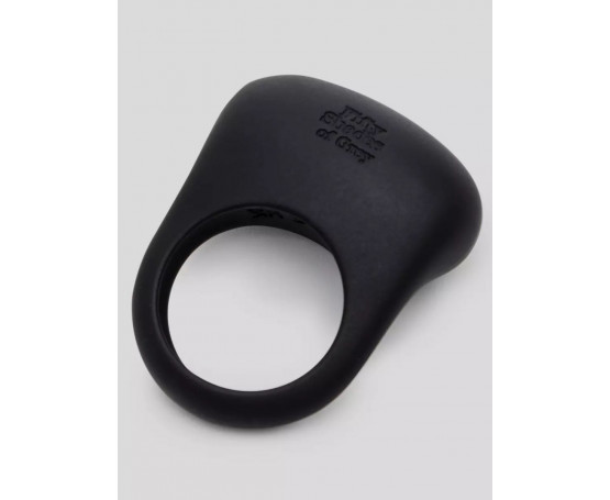 Черное эрекционное виброкольцо Sensation Rechargeable Vibrating Love Ring