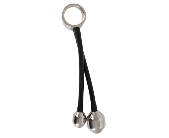 Эрекционное кольцо с 2 фигурными подвесами Heavy Gear cock ring   ass plugs