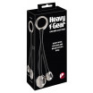 Эрекционное кольцо с 2 фигурными подвесами Heavy Gear cock ring   ass plugs