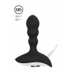 Черный массажер простаты с пультом N 78 Rechargeable Anal Stimulator - 12 см.