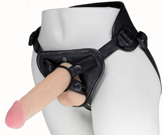 Пояс харнесс BEST UNI strap с 2 насадками - 18 и 22 см.