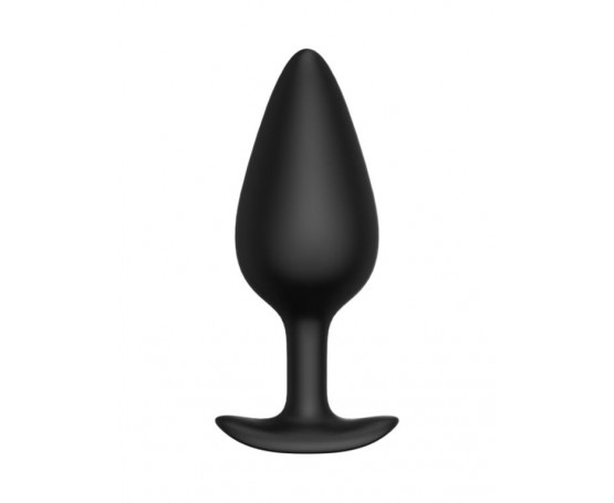 Черная анальная пробка Butt plug №04 - 10 см.