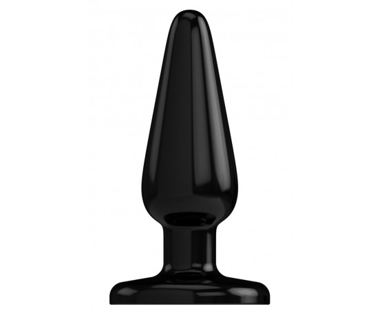 Черная коническая анальная пробка Basic 4 Inch - 10 см.