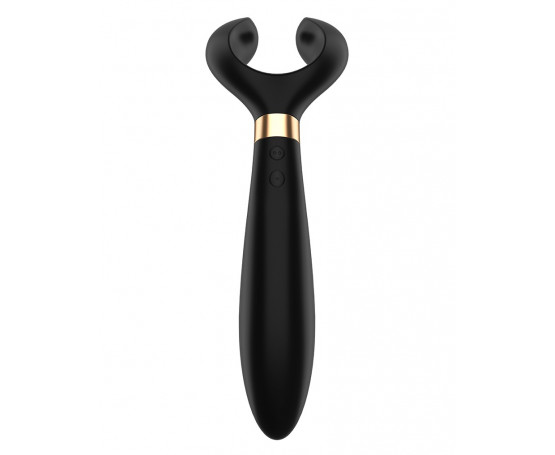 Чёрный вибромассажер для пар Satisfyer Endless Fun
