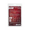 Красная насадка на пенис для двойного проникновения Black Red - 16,5 см.