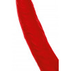 Красная насадка на пенис для двойного проникновения Black Red - 16,5 см.