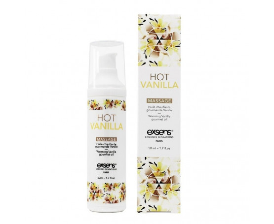 Разогревающее массажное масло с ароматом ванили Gourmet Hot Vanilla - 50 мл.