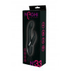 Черный вибратор-кролик NAGHI NO.33 RECHARGEABLE DUO VIBRATOR - 23 см.