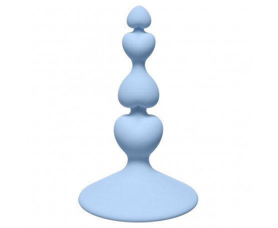 Голубая анальная пробка Sweetheart Plug Blue - 10 см.