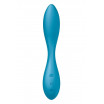 Синий гибкий вибратор Satisfyer G-Spot Flex 1 - 19,5 см.