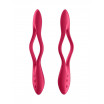 Красный многофункциональный вибратор для пар Satisfyer Elastic Joy