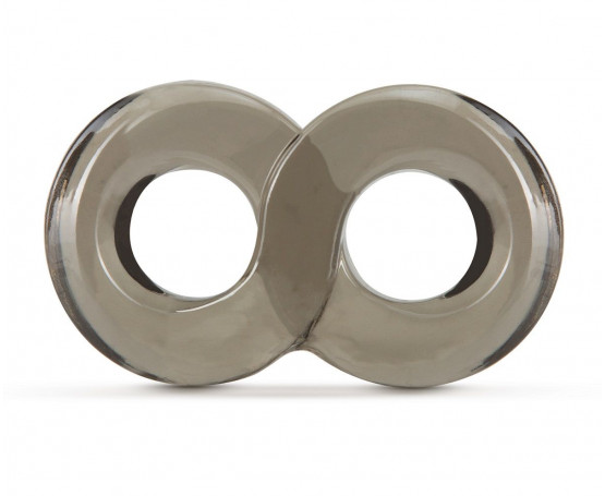 Дымчатое кольцо-восьмерка Cock Ring and Ball Strap