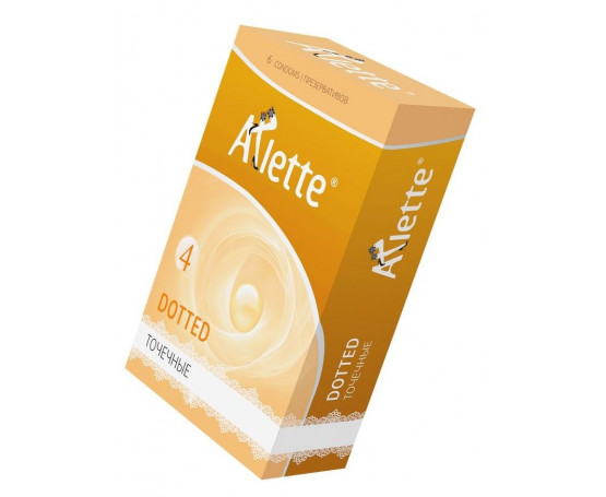 Презервативы Arlette Dotted с точечной текстурой - 6 шт.