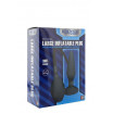 Чёрная анальная втулка с функцией расширения MENZSTUFF LARGE INFLATABLE PLUG - 14,5 см.
