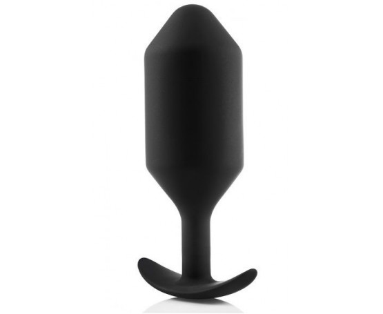 Черная анальная пробка для ношения B-vibe Snug Plug 6 - 17 см.