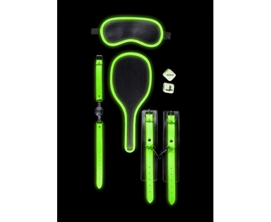 Набор для БДСМ Bondage Kit #1 с неоновым эффектом