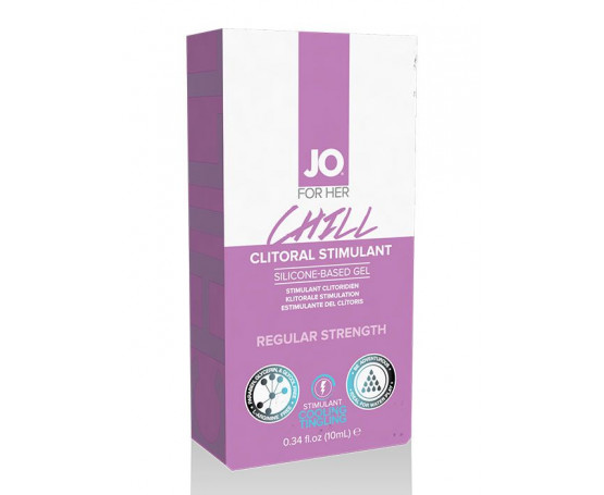 Возбуждающий гель мягкого действия JO CLITORAL CHILL - 10 мл.
