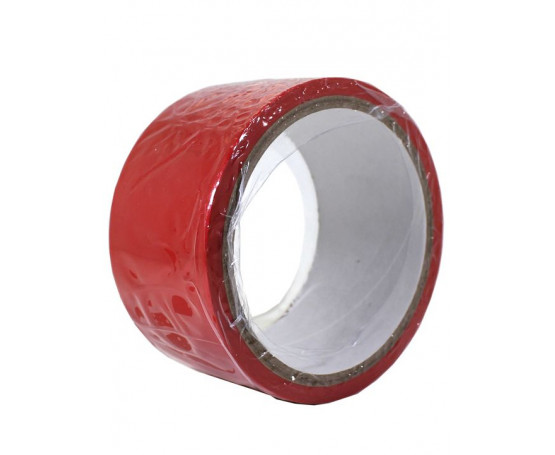 Красный скотч для связывания Bondage Tape - 15 м.