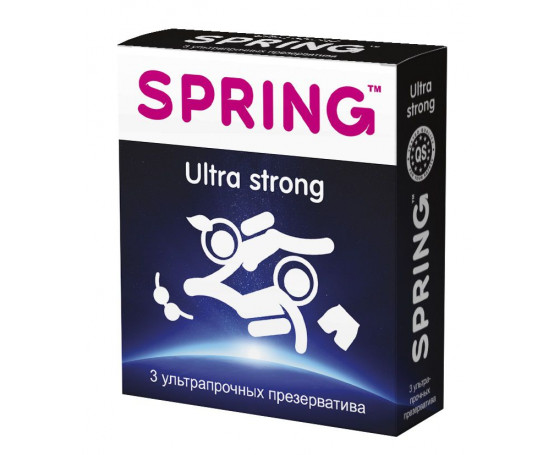 Ультрапрочные презервативы SPRING ULTRA STRONG - 3 шт.