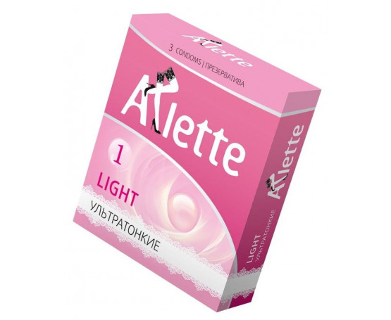 Ультратонкие презервативы Arlette Light - 3 шт.