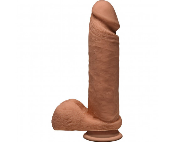 Фаллоимитатор-мулат The D Perfect D 8  Caramel - 20,3 см.