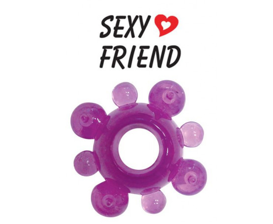 Фиолетовое эрекционное кольцо Sexy Friend