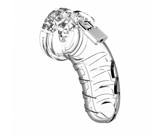 Прозрачный мужской пояс верности Model 04 Chastity 4.5  Cock Cage