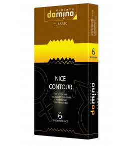 Презервативы с рёбрышками DOMINO Classic Nice Contour - 6 шт.