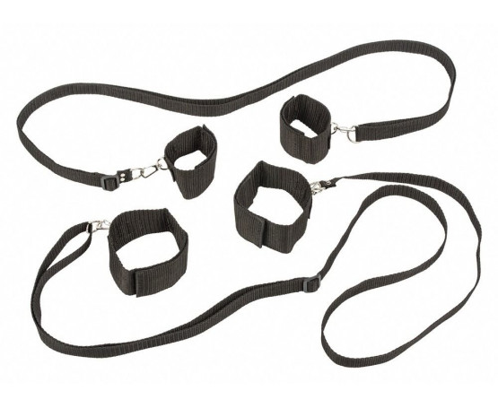 Набор для фиксации на кровати Bondage Collection Bed Restraint System Plus Size