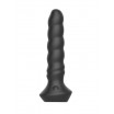Черный перезаряжаемый мультискоростной вибратор №02 Undulating vibrator - 19 см.