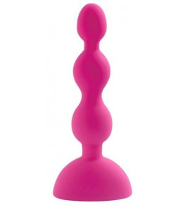 Розовый анальный вибростимулятор Anal Beads S - 14,5 см. 